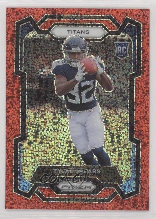 2023 Panini Prizm Rookies Red Sparkle Prizm Tyjae Spears #396 2h5