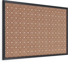 Fashion Cork Bulletin Board, 36 X 24 Inches, Black Wood Frame