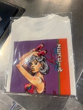 JoJo Araki Hirohiko Art Print White T-Shirt L Yebisu Brewery Tokyo Limited New