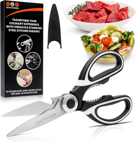 Premium Stainless Steel All Purpose Kitchen Shears with Sleeve - Heavy Duty Ultr - Picture 12 of 12
