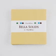 Bella Solids Charm Pack Parchme 9900PP 39 Moda Precuts#1
