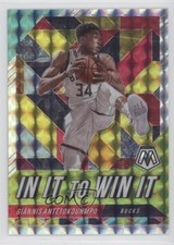 2019-20 Panini Mosaic In It to Win It Giannis Antetokounmpo #2 04br