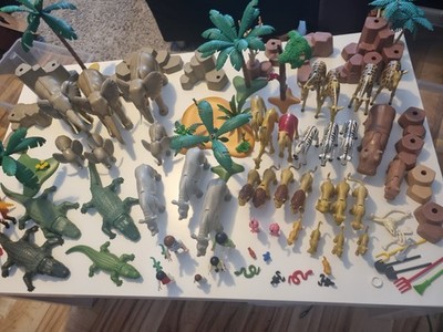 Riesiges Playmobil Savannen Set. Elefanten, Löwen, Krokodile, Giraffen uvm. 