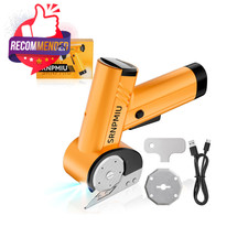 4V CORDLESS ELECTRIC SCISSORS - RECHARGEABLE POWER SHEARS FOR CARDBOARD & FABRIC