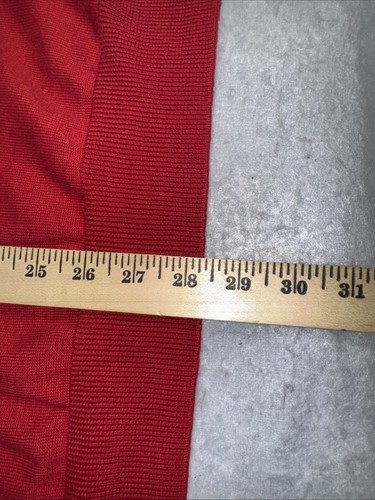 Chaps Sweater Vest Mens Size 2XL Red , Sleeveless V Neck Golf Casual - Picture 8 of 9
