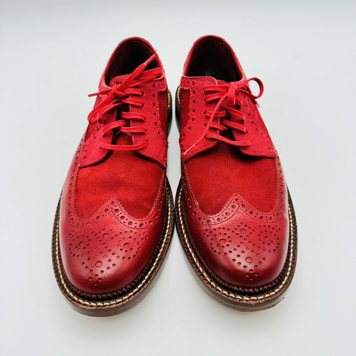 Cole Haan Oxford Dress Shoes Mens Size 8.5 M Longwing Red Cole Haan Oxford Dress Shoes Mens Size 8.5 M Longwing Red