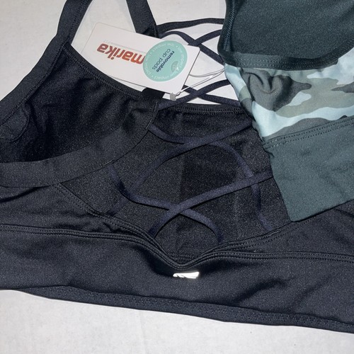 Lot Of 2 -New Marika Sports Bra Women's Low/Mid Impact Removable Pads Medium F39 - Picture 4 of 7