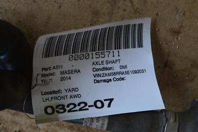 Maserati Ghibli LH Front Axle Shaft P/n 670032034 for sale online 