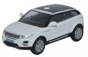 Oxford Diecast 76RR001 Range Rover Evoque 2 Door Coupe White OO Gauge
