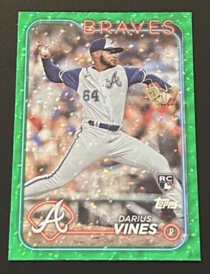 2024 Topps Series 2 GREEN FOIL /499 Darius Vines ROOKIE #493 - Atlanta Braves