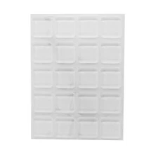 Rubber Bumpers Self Adhesive Large 20 Pack Rubber Pads For Cutting Board Feet