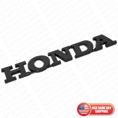 Gloss Black Honda Emblem Badge Sicker Decal CIVIC ACCORD FIT JDM Sport Fit Honda