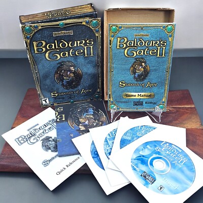 Baldurs Gate 2 Shadows Of Amn Forgotten Realms PC CD ROM Win 95 98 Bioware 2000