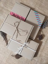 Present Gift box Cardboard Birthday Christmas Treats Sweets L18xW12xH3cm 15boxes
