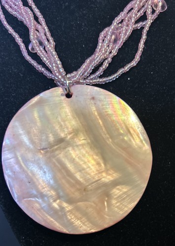 KOSTÜMHALSBAND rosa mit Verschluss. - Bild 3 von 3