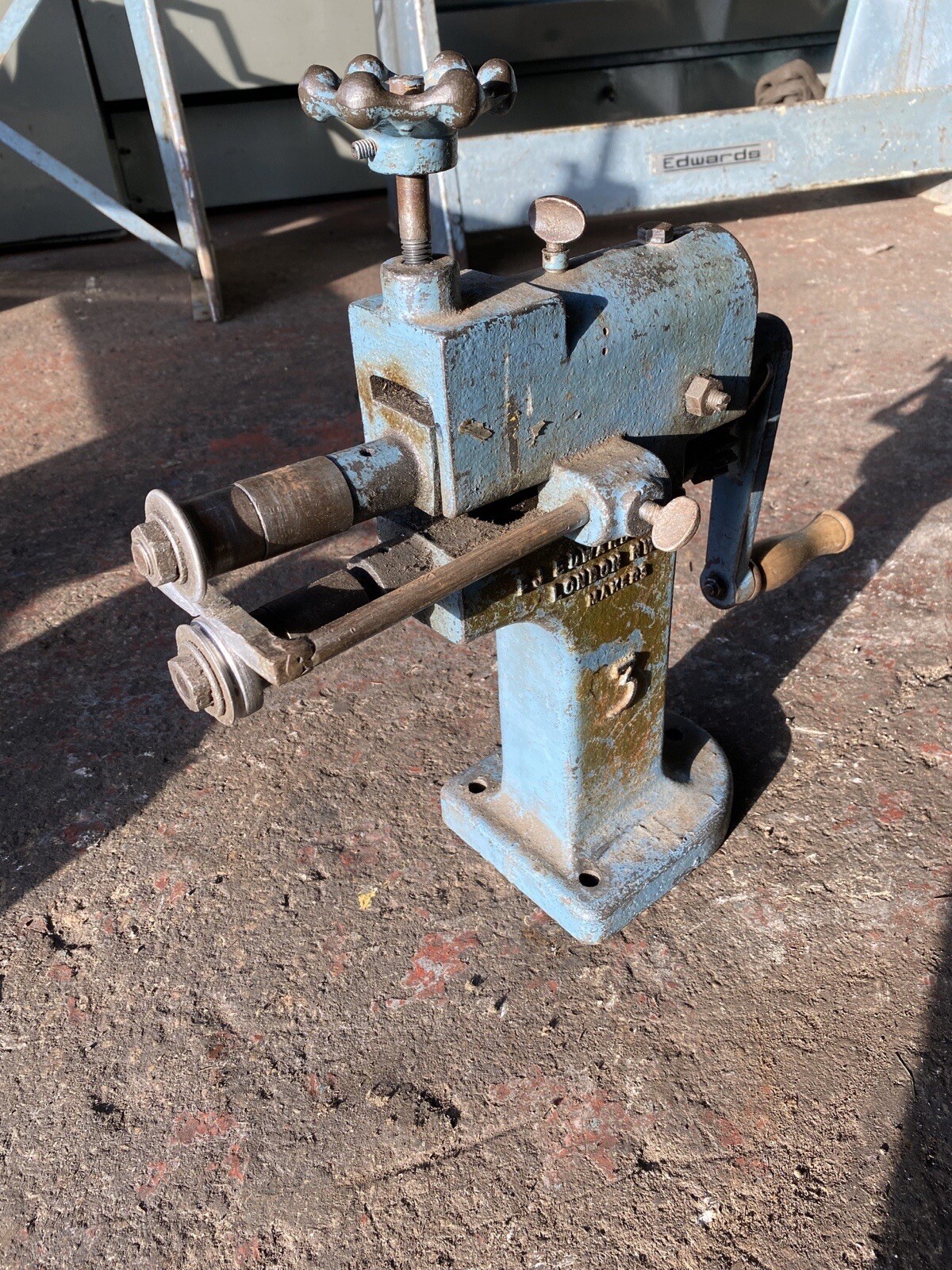 Sheet Metal Swager Type 3. Made By F J Edwards. C/w Rolls Fitted eBay