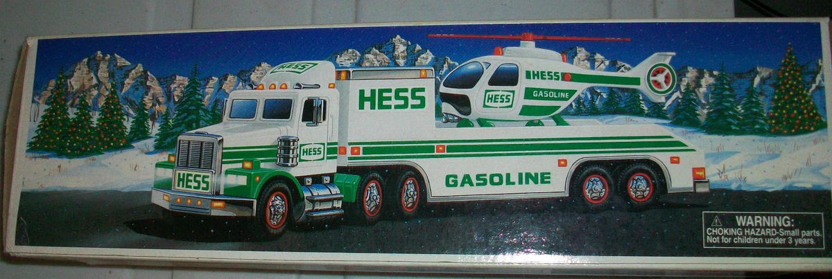1995 hess sales truck and helicopter