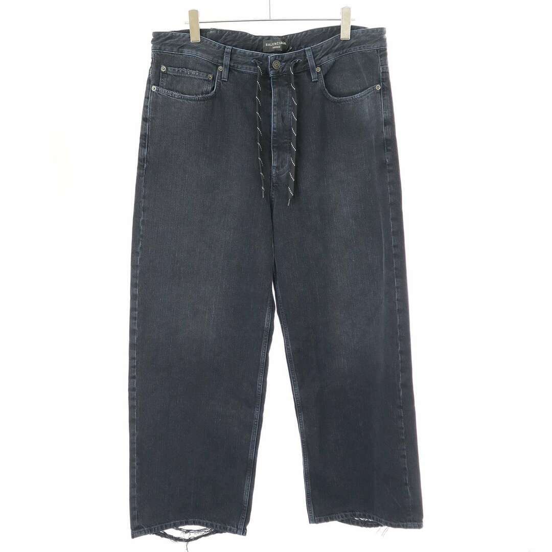 BALENCIAGA 24SS Drawstring Baggy Jeans Denim Pants 786643 BALENCIAGA 24SS Drawstring Baggy Jeans Denim Pants 786643