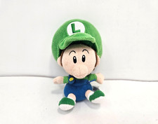 Nintendo Baby Luigi Soft Stuffed Plush Super Mario Plush Doll 5" San-ei RARE