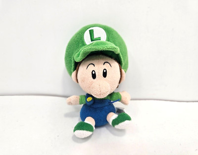 Nintendo Baby Luigi Soft Stuffed Plush Super Mario Plush Doll 5'' San-ei RARE
