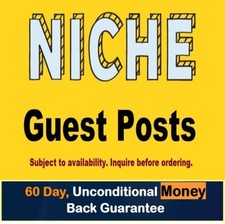 4 NICHE SPECIFIC Guest Posts POWERFUL SEO Backlinks /Inquire for availability