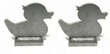 AR500 Rubber Ducky Duck Silhouette Steel Knock-Over Target 3/8" Set of 2