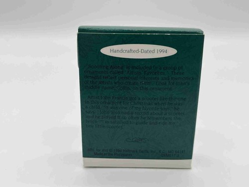 Hallmark Keepsake Miniature Ornament 1994 SCOOTING ALONG - Picture 2 of 2