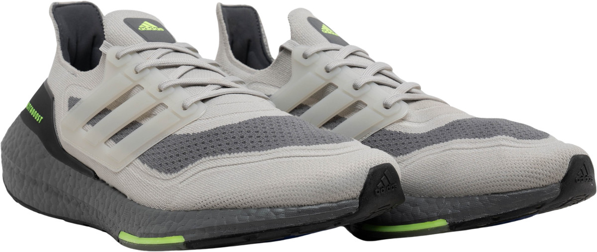 adidas UltraBoost 21 Grey Volt for Sale | Authenticity Guaranteed | eBay