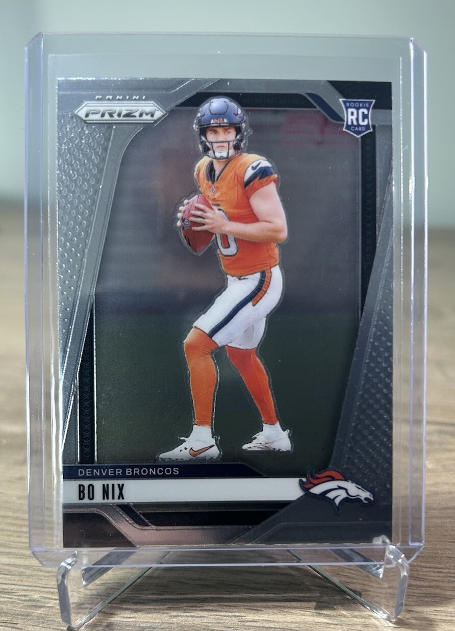 2024 Panini Prizm Bo Nix Base Rookie RC #309 Denver Broncos 🔥🔥