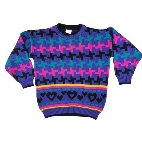 Gianni Versace Vintage 80's Geometrical Collared Sweater Size EUR