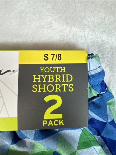 Eddie Bauer Boys Youth 2-Pack Hybrid Shorts Blue Small 7/8 - Picture 4 of 6