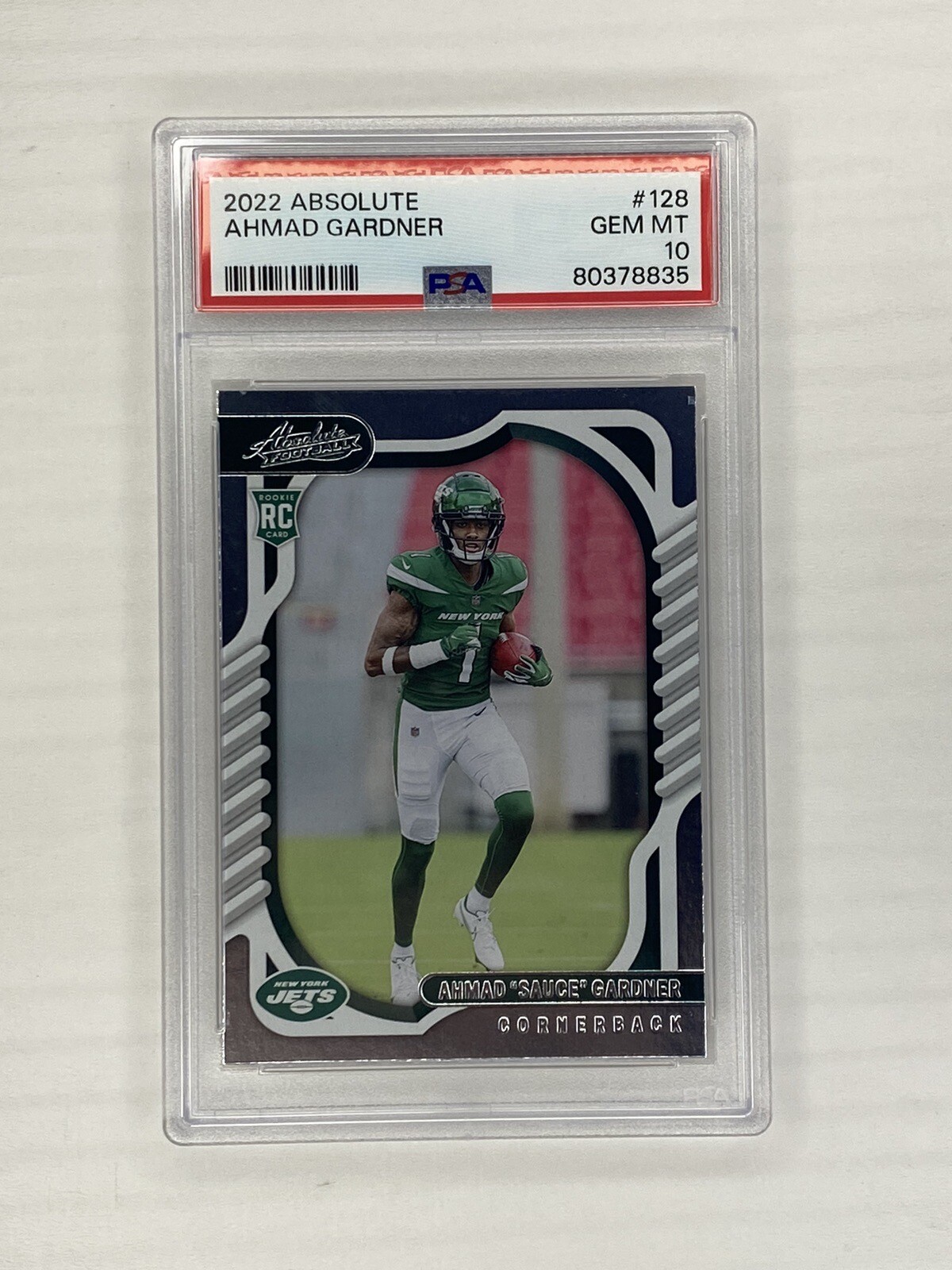 PSA 10 Gem Mint 2022 Panini Absolute Ahmad Sauce Gardner Rookie Base