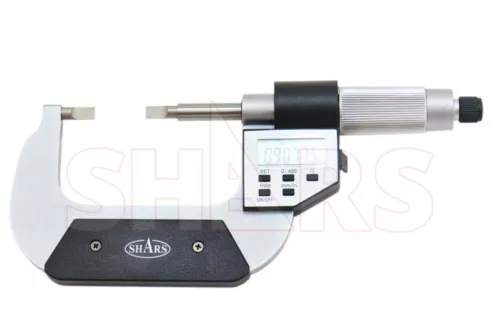 Shars 1-2" Electronic Digital Blade Micrometer Ratchet Stop New P]