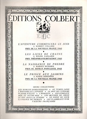 AD PUBLICITE EDITIONS COLBERT