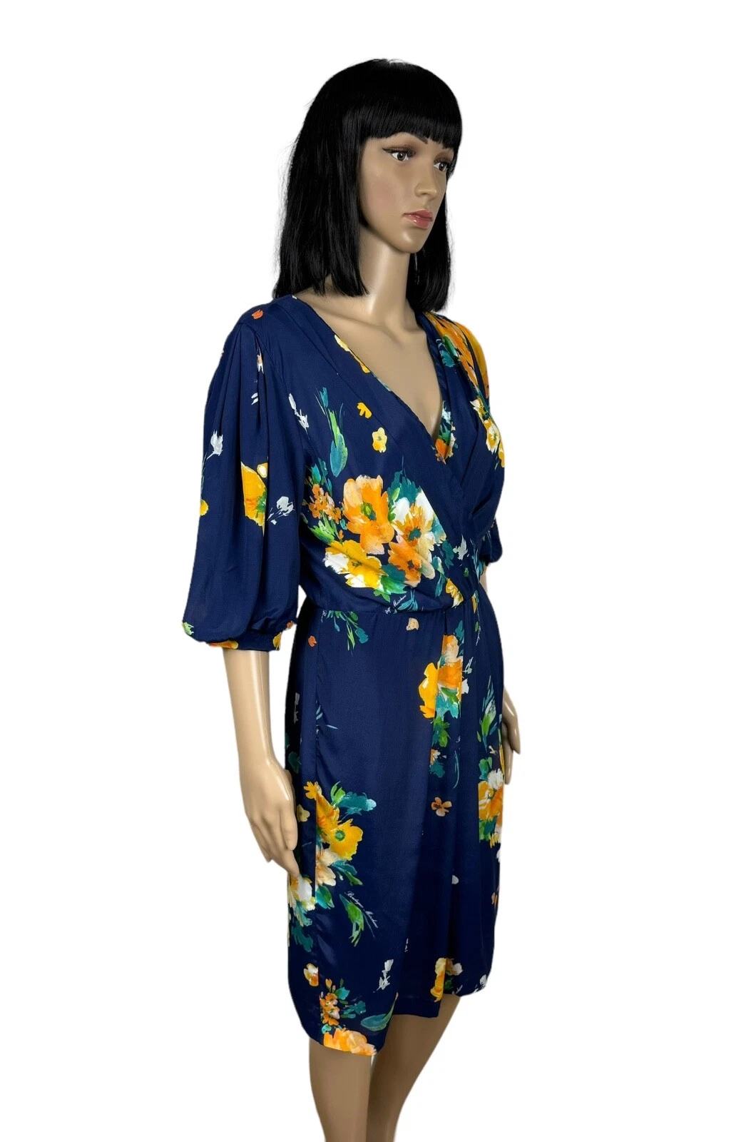 Abito avvolgente Moschino Boutique floreale viscosa seta taglia US8