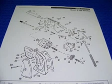 HIGH STANDARD R-108 REV & MODEL W-102/103 REVOLVER..LEGEND/EXPLODED VIEW (668EE)
