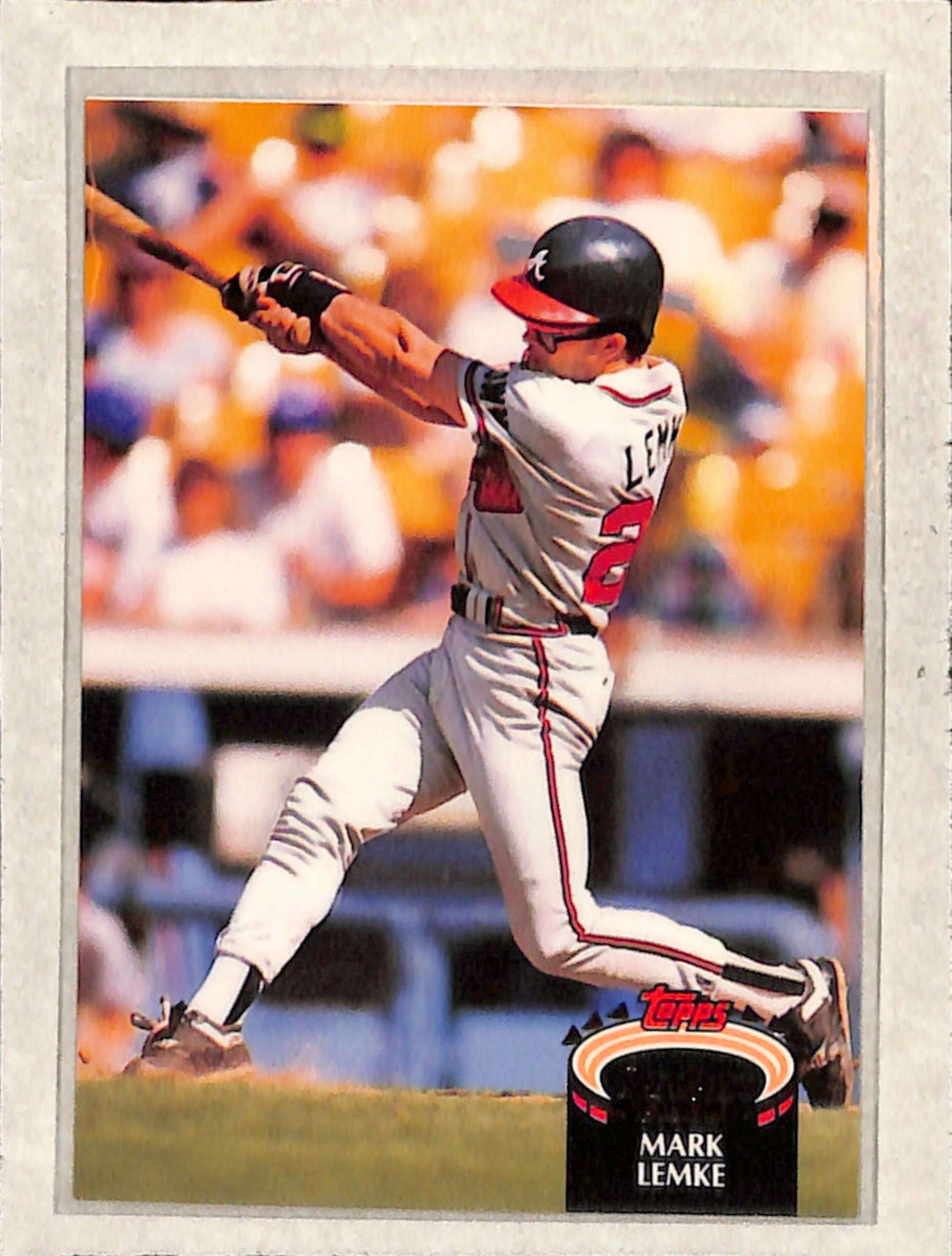 1992 Topps Stadium Club #316 Mark Lemke  EX