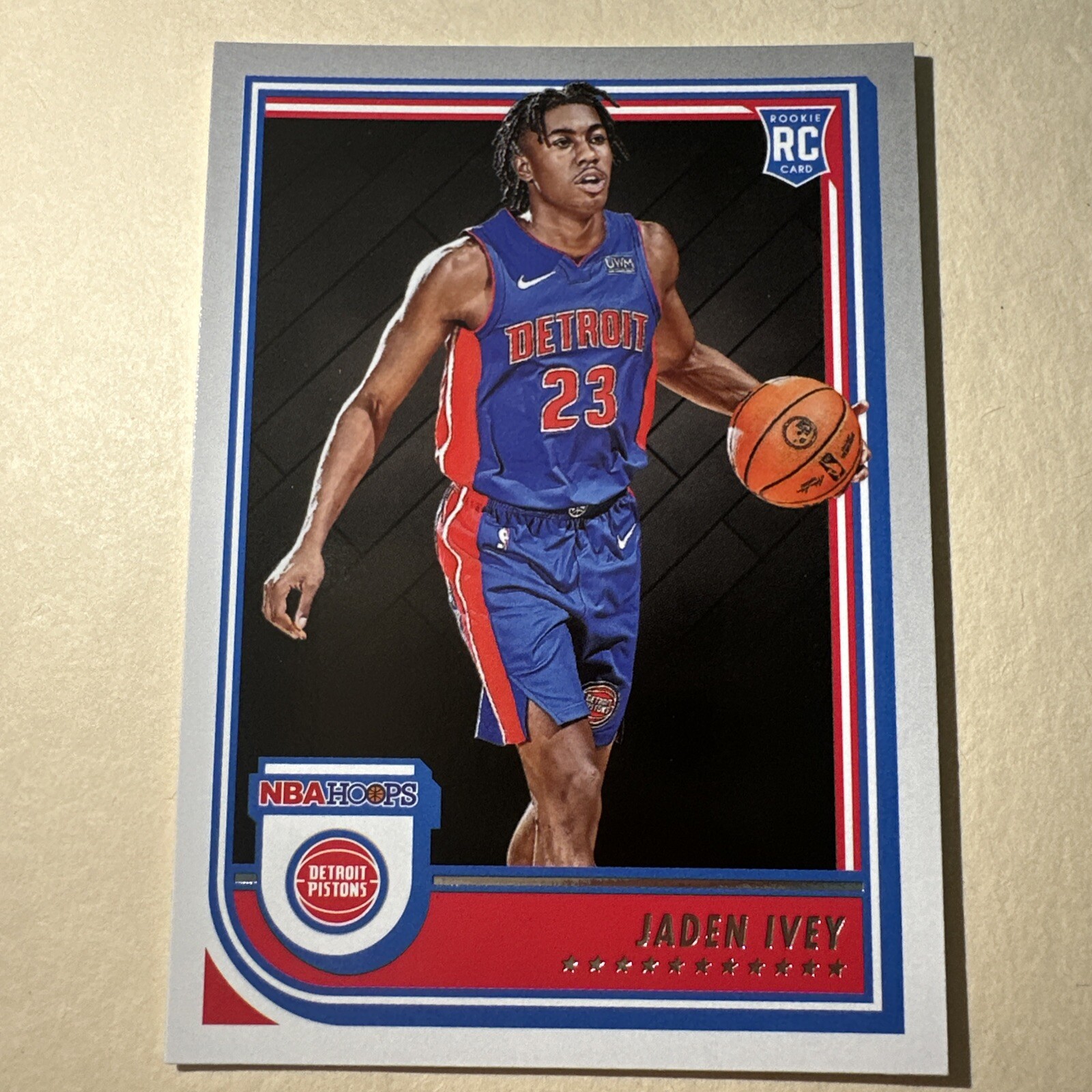 2022-23 NBA Hoops Jaden Ivey Rookie Base Card RC Pistons #235