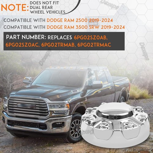 For2019 2020 2021 RAM 2500 3500 WHEEL CAP COVER HUB CAP OEM 6pg02trmab SILVER US - Picture 5 of 5