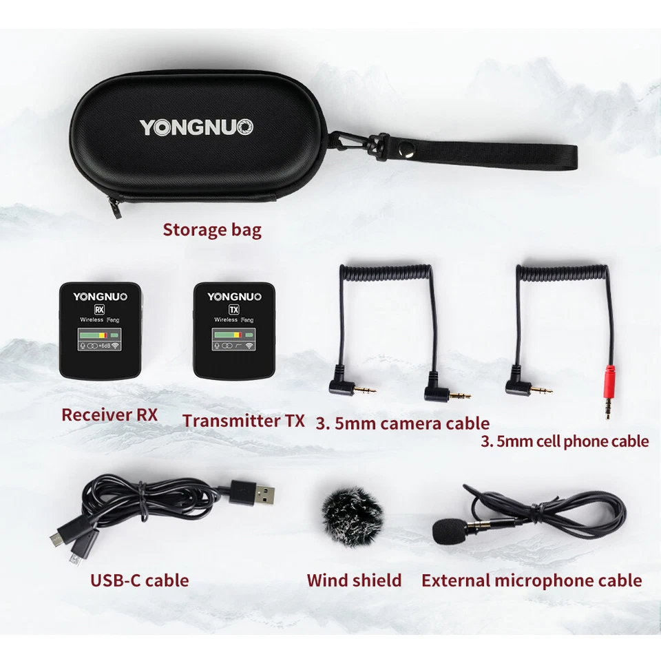 YONGNUO FENG Cámara de Video Grabación Audio Hogar Estudio Micrófono Transmisión Foto 2 de 4