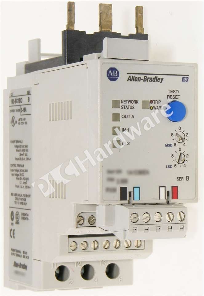 Allen Bradley 193-EC1BD Series B 3-15A E3 Electronic Motor Protection Relay