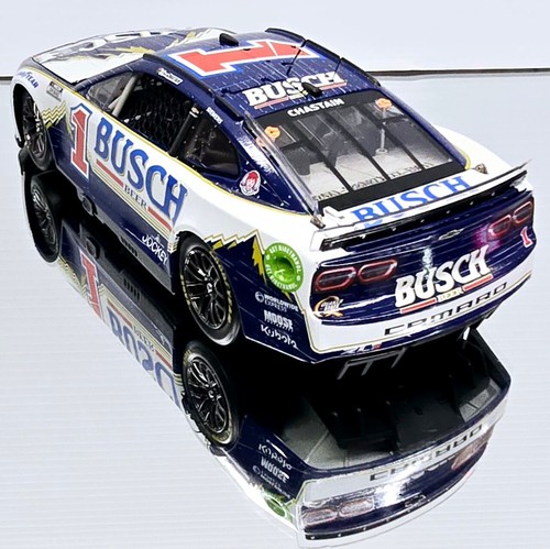 ROSS CHASTAIN 2024 DARLINGTON FALL RETRO BUSCH BEER THROWBACK 1/24 ELITE DIECAST - Picture 4 of 9