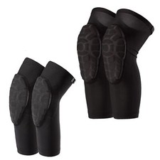 Kids Knee Pads and Elbow Pads Set Toddler Soft Protective Gear Black M