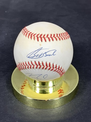 Autografo Barry Bonds & Bobby Bonds baseball JSA e PSA grado 9 come nuovo - Foto 2 di 10