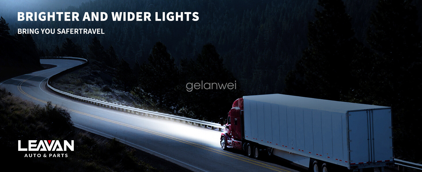 Full LED Projector Pair Headlights For 02-18 International 4100 4200 4300 4400