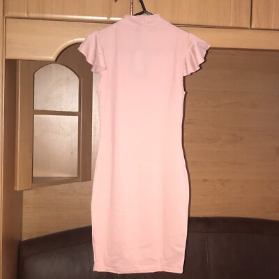 rose high neck cap sleeve bodycon dress Moxie Cap Sleeve Bandage Maxi Dress - Magenta
