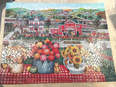 Vtg Springbok The Garden Inn Jigsaw Puzzle 500 Pieces 1998 Complete Floral
