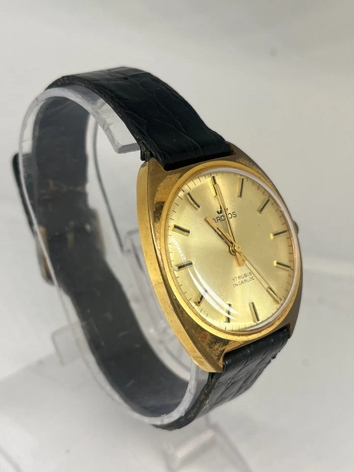 1960er ARCTOS Lotterie-Uhr VIntage ARD:  Ein Platz an der Sonne 17Jew. Germany - Bild 3 von 4