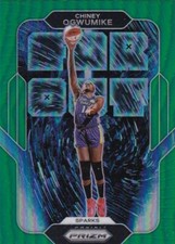 2022 Panini Prizm WNBA Far Out Insert Green Refractor #13 Chiney Ogwumike