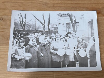 1970s May 1 Balloons Soviet holiday Soviet people Vintage photo